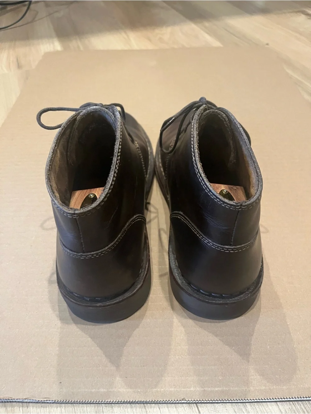 Dockers Men's Dark Brown Leather Chukka Boots